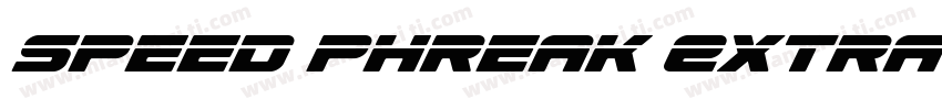 Speed Phreak Extra-C字体转换